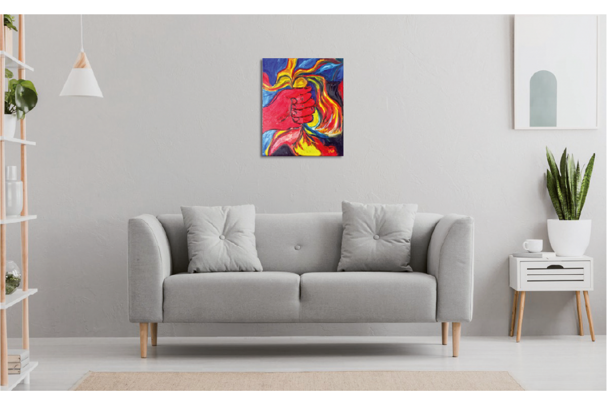Canvas print The left hand