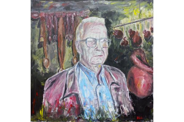 Portrait with Pumpkins