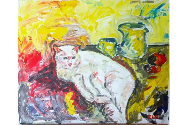 The white cat